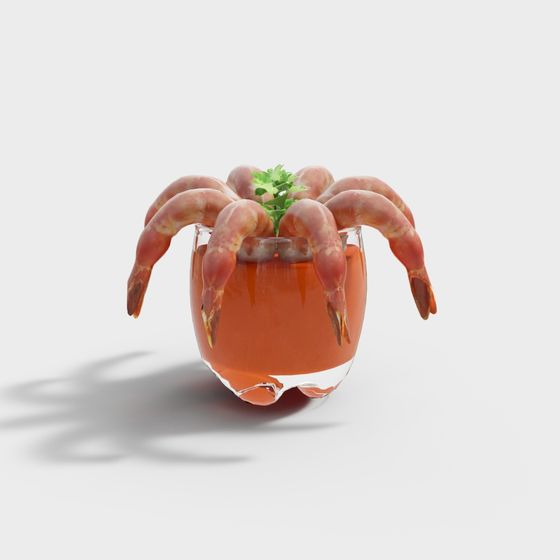 Lobster Cocktail 3D model for Culinary Delights