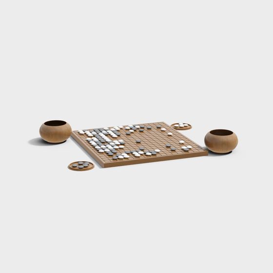 Stylish Go Board 3D Model for Creative Projects