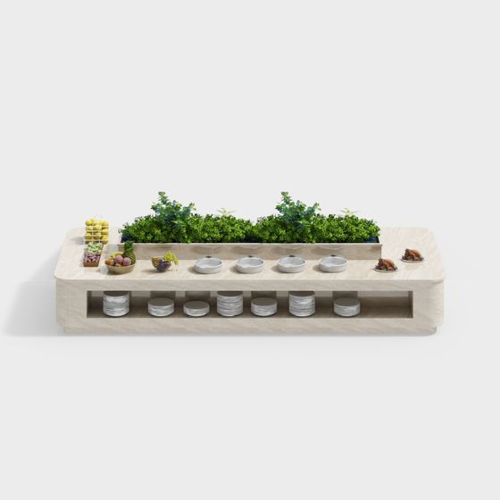 Urban Oasis Dining Table 3D model