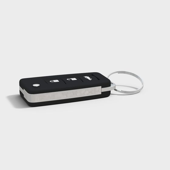 Smart Keychain 3D model with Minimalist Design