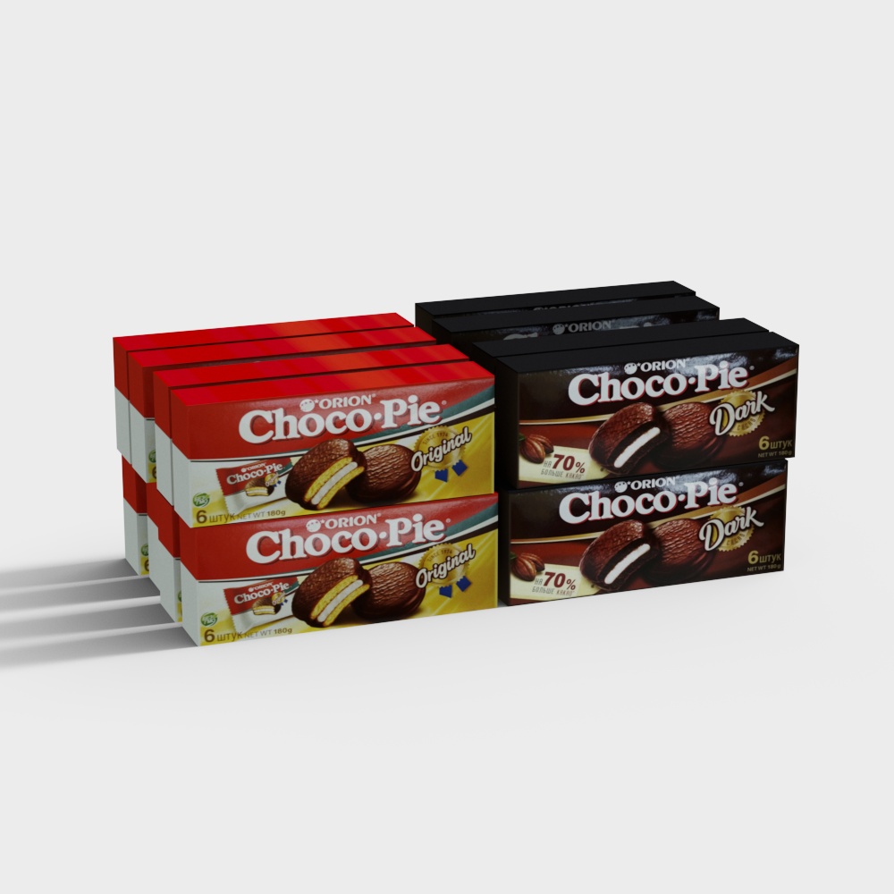 Delicious Choco-Pie 3D model