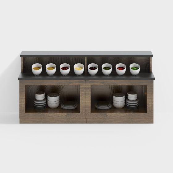 Stylish Kitchen Spice Rack 3D model