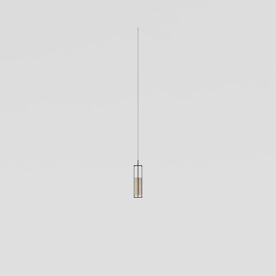 Stylish Low-Poly Hanging Light 3D model for Modern Spaces