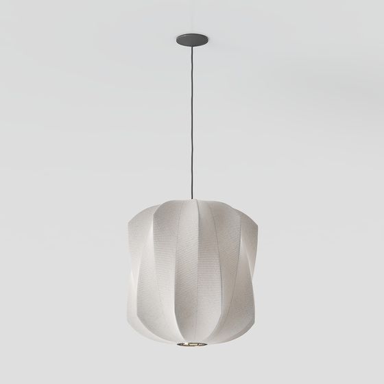Elegant Low-Polygon Pendant Light 3D model