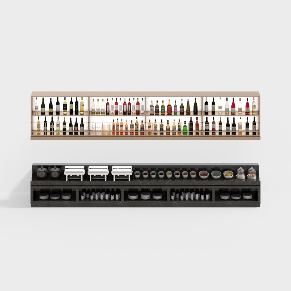 Hotel restaurant condiment table