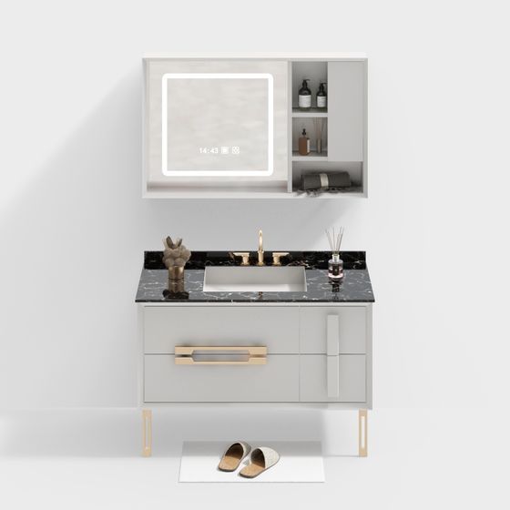 Modern Elegant Bathroom Vanity 3D model