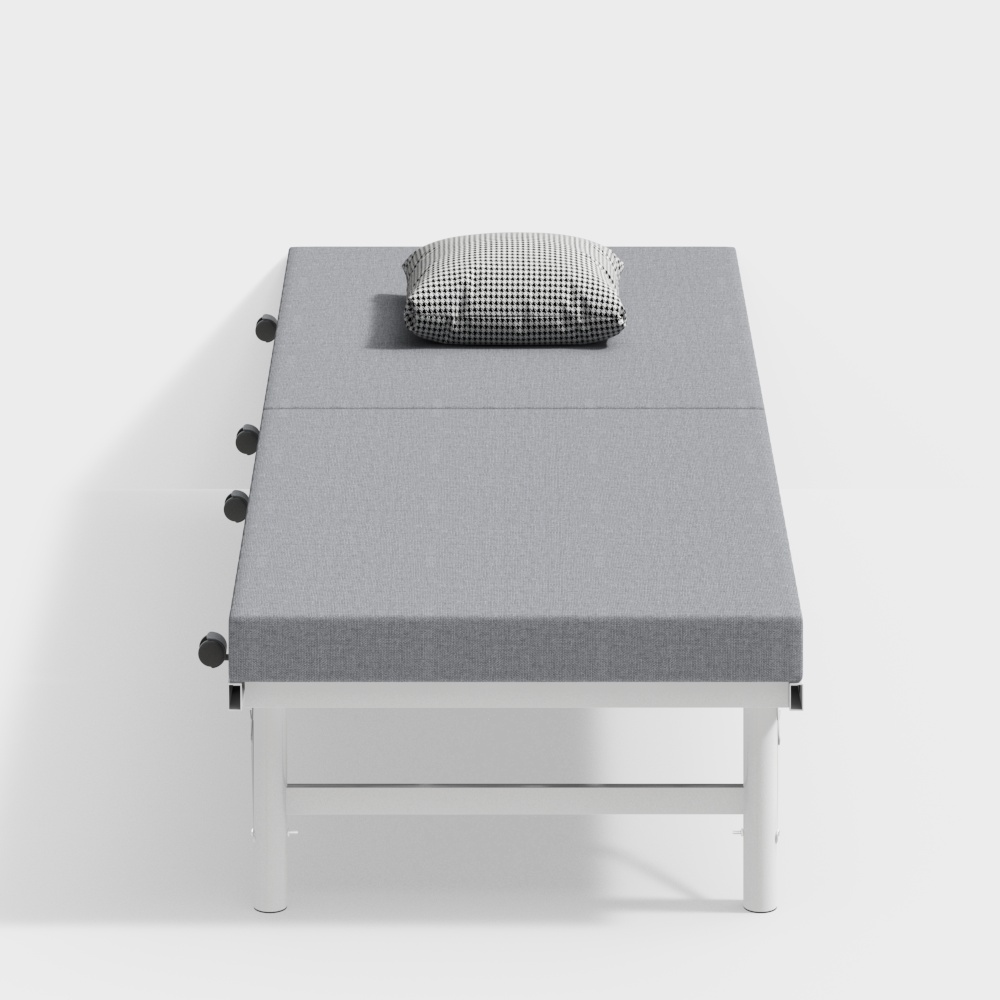 Single folding bed in study room