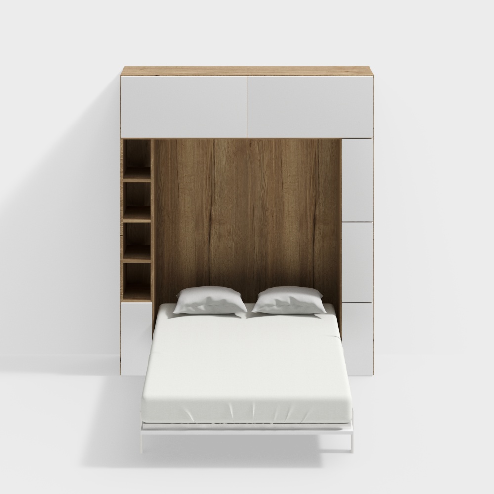 Modernes Schlafzimmer unter dem Bett