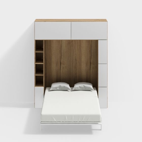 Modernes Schlafzimmer unter dem Bett