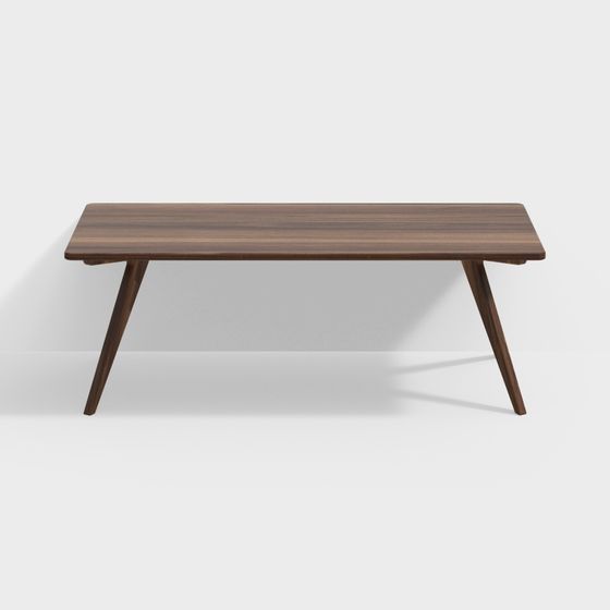 Elegant Low-Polygon Coffee Table 3D model