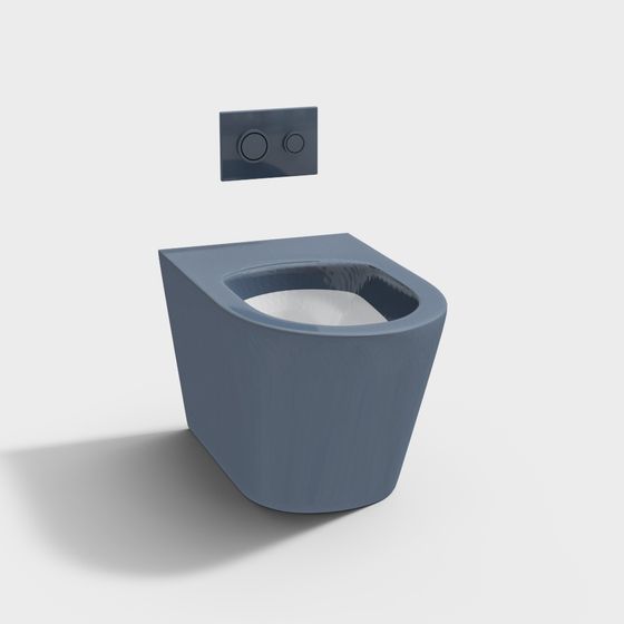 Futuristic Bathroom Toilet 3D model for Modern Spaces