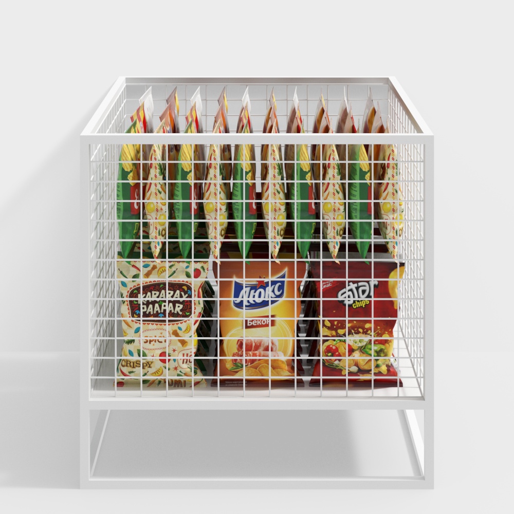 Stylish Snack Rack 3D model for Creative Projects