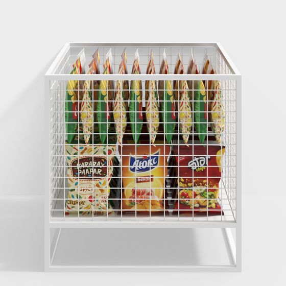 Stylish Snack Rack 3D model for Creative Projects