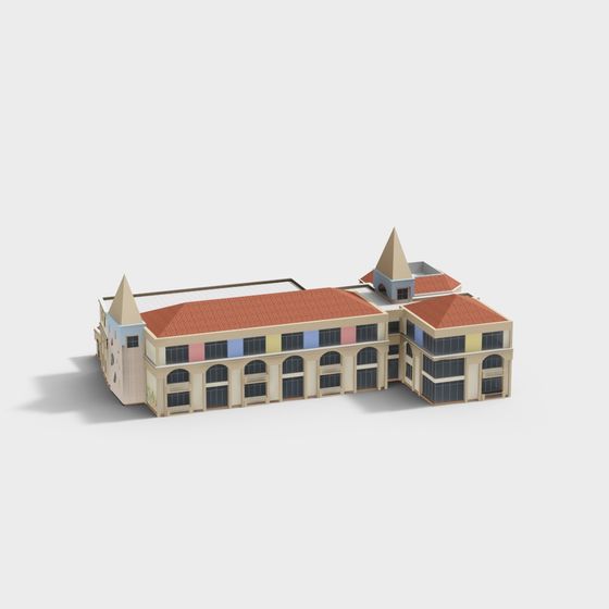 Vibrant Urban Art Gallery 3D model