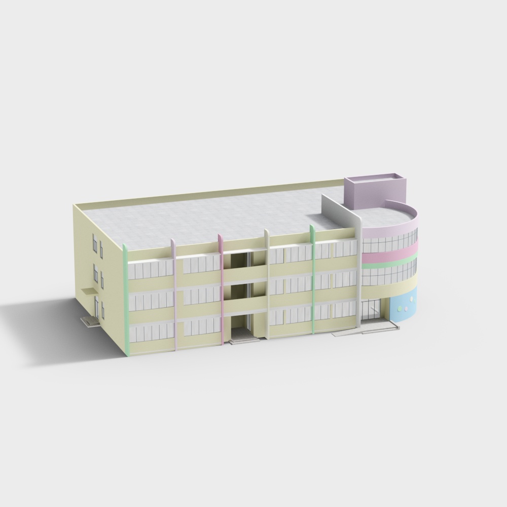 Outdoor modern traditional kindergarten