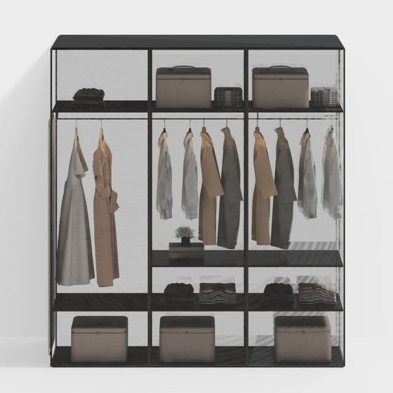 Tủ Quần Áo Phòng Giường Đôi Hiện Đại Trong Khách Sạn