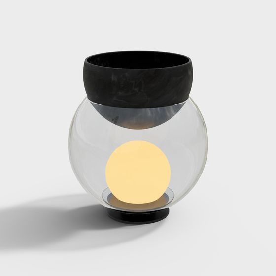 Unique Glass Shade 3D model for Modern Aesthetics