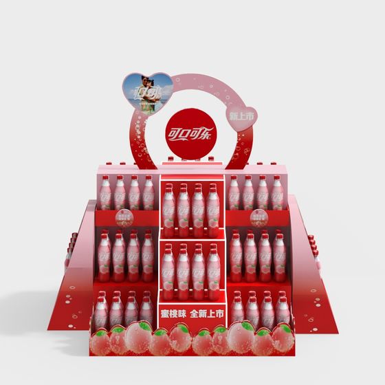 Vibrant Advertising Billboard 3D Model