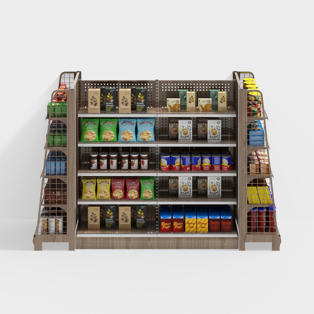 Supermarket shelves