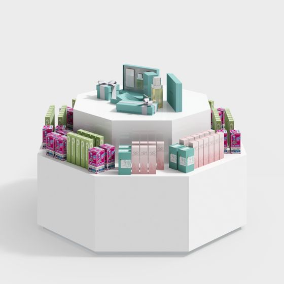 Elegant Gift Display Stand 3D model