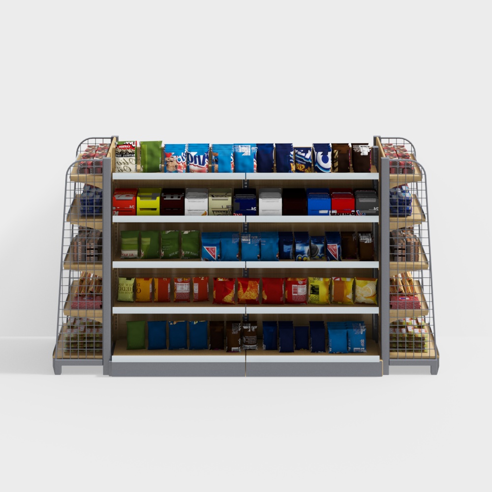 Supermarket shelf booth