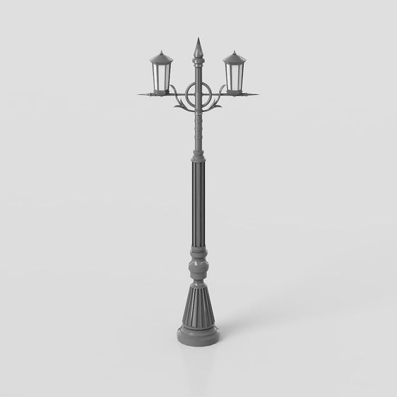 Vintage Street Lamp 3D model
