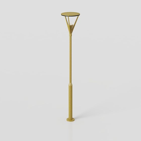 Unique Low-Poly Street Lamp 3D model
