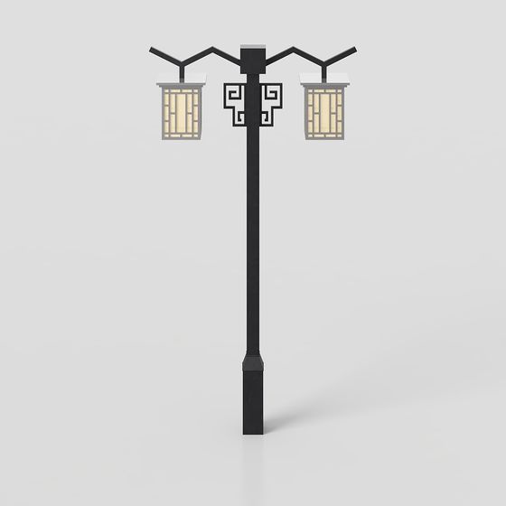Vintage Street Lamp 3D model