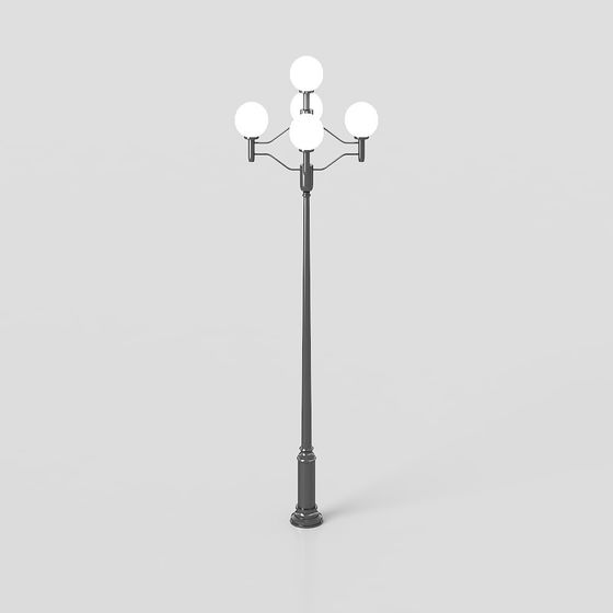 Vintage Street Lamp 3D model for Urban Night Scenes