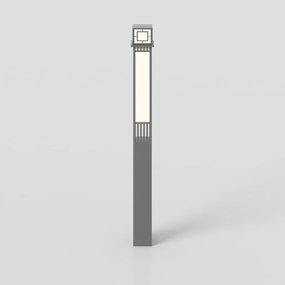 Artistic Minimalist Street Lamp 3D model