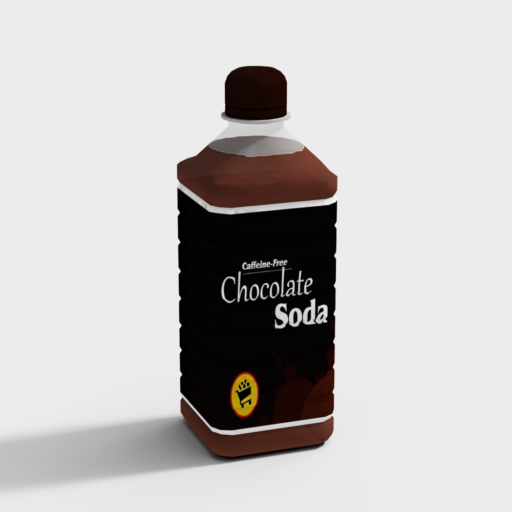 Chocolate Soda Bottle 3D model