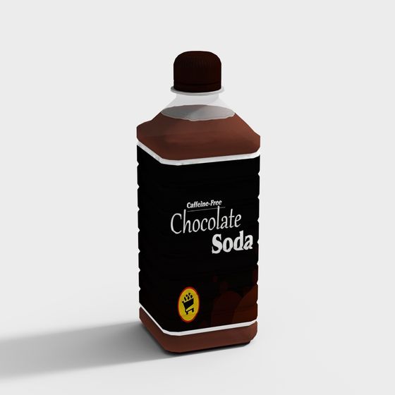 Chocolate Soda Bottle 3D model