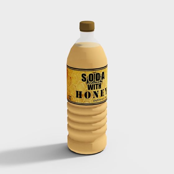 Honey Soda Bottle 3D model for Creative Projects