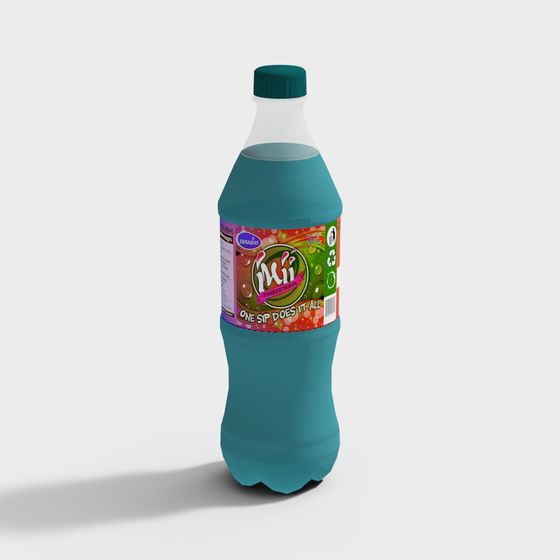 Vibrant Mi Soda Bottle 3D model