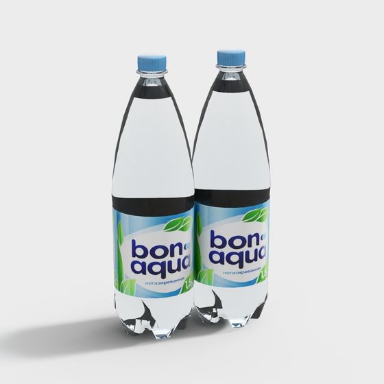 Bon Aqua Water Bottle 3D model for Creative Projects