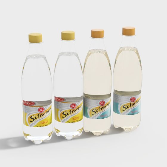 Detailed Schweppes 3D Model for Realistic Renderings