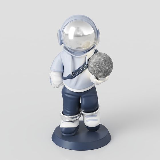 Cosmic Explorer 3D model – Astronaut in Stylish Spacesuit