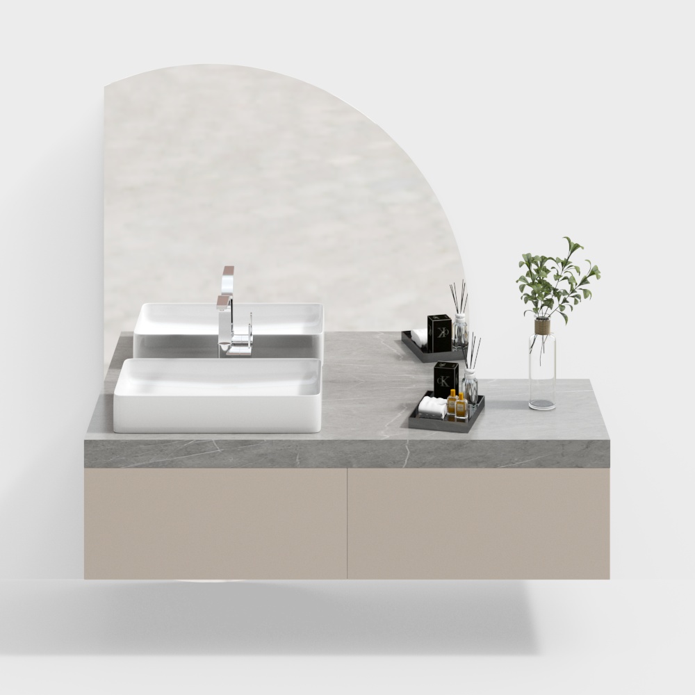 Cuarto de baño del gabinete del hotel combinado gabinete del baño