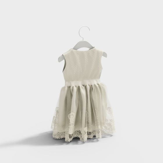 Dreamy Lace Dress 3D model