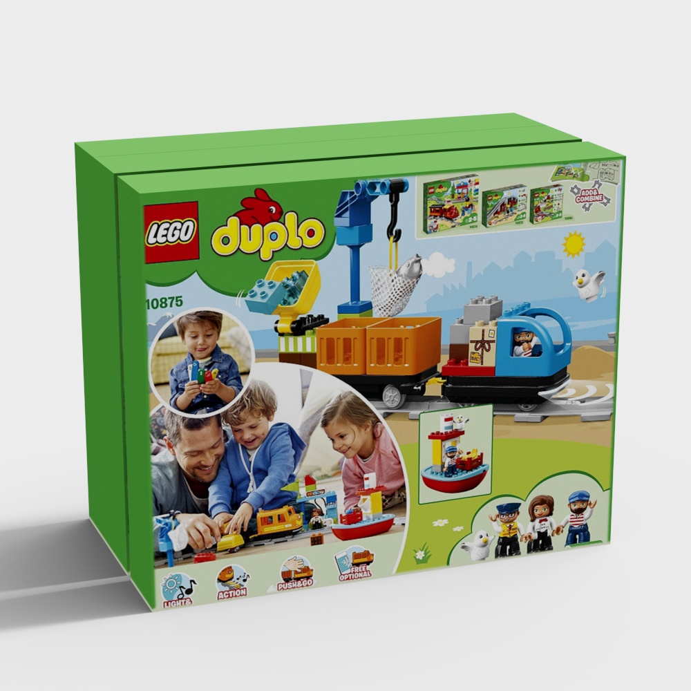 Colorful LEGO Duplo 3D Model