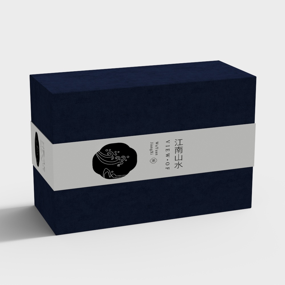 Exquisite Tea Gift Box 3D model