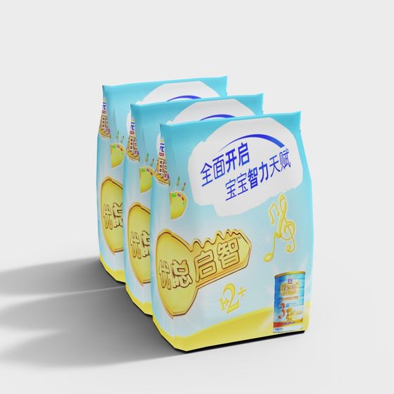 Creative Low-Polygon 3D Model Packaging Bag