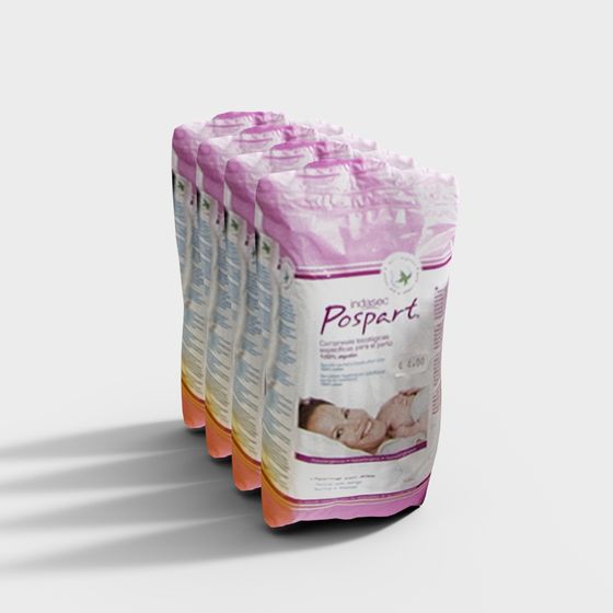 Low Polygon Baby Diaper 3D model for Creative Projects