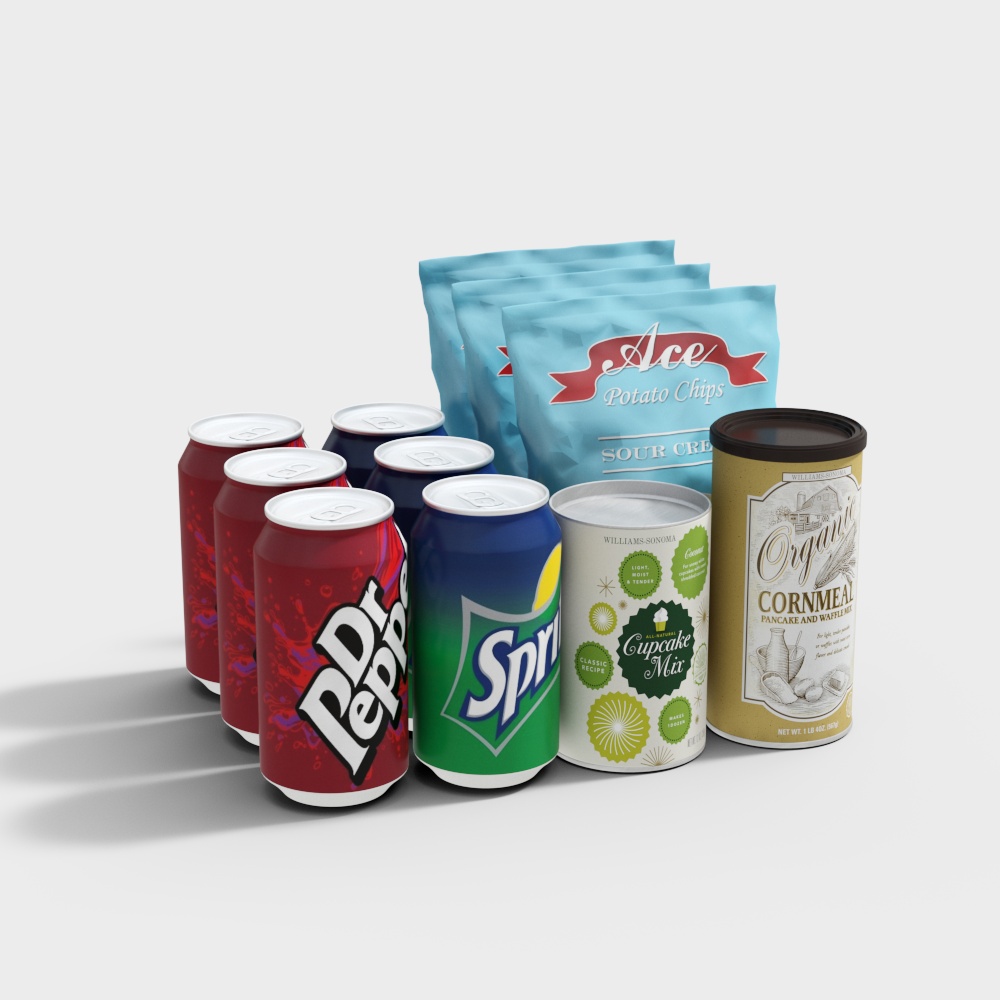 Combinación de aperitivos y bebidas