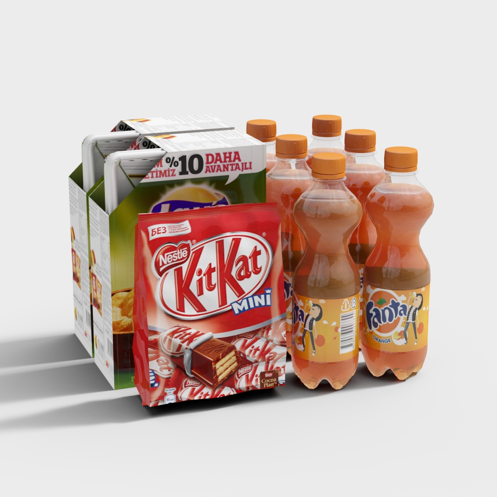 Snacks and drinks combination