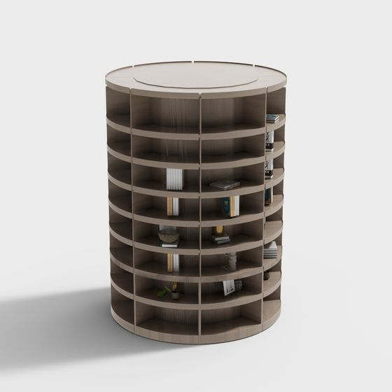 Stylish Spiral Shelf 3D model for Contemporary Spaces