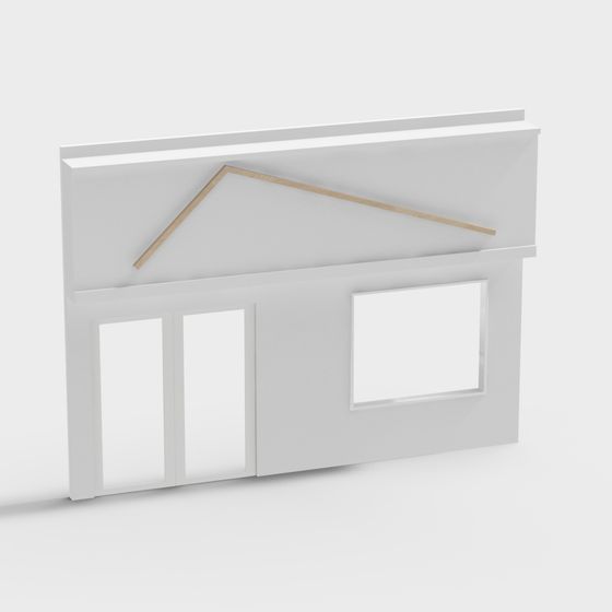 Stylish Urban Cottage 3D model for Modern Designs