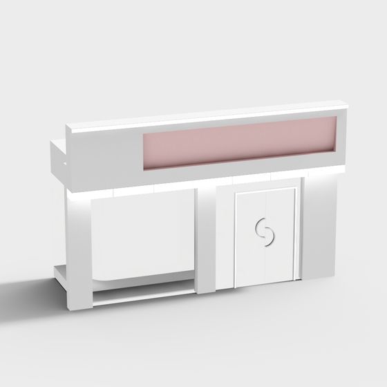 Urban Window Cabinet 3D model for Modern Spaces