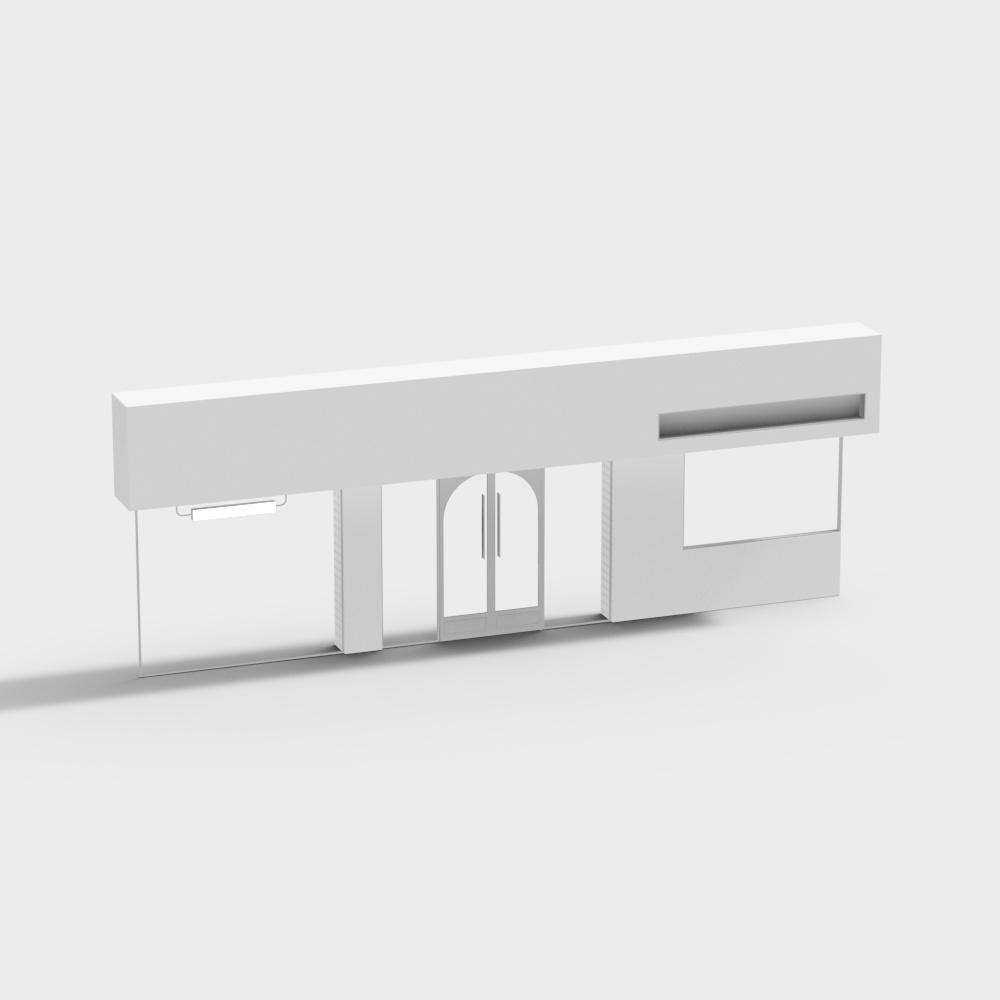 Dessert bakery shop facade