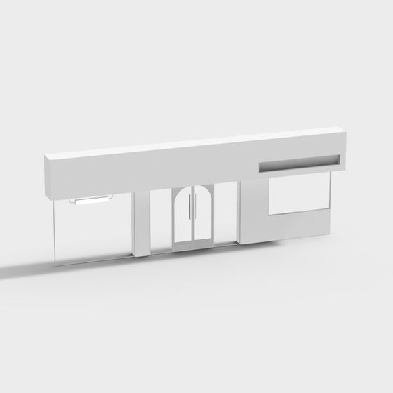 City Gate 3D model for Modern Urban Spaces